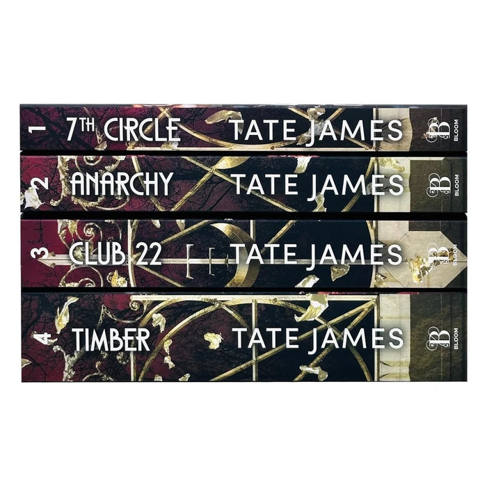 Hades Series 4 Books Collection Set by Tate James 7th Circle, Anarchy, Club 22 & Timber - The Book Bundle
