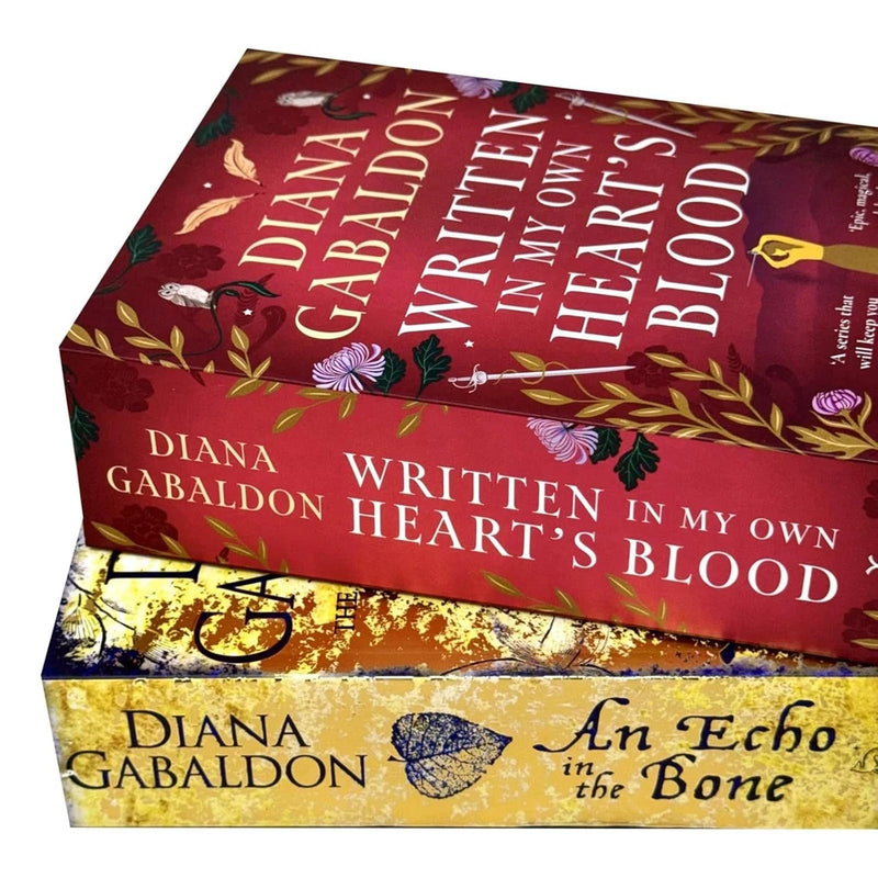 Outlander Series 2 Books Set By Diana Gabaldon (An Echo in the Bone, Written in My Own Heart's Blood) - The Book Bundle