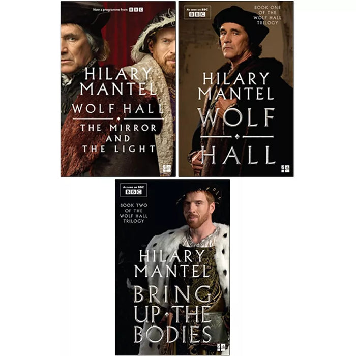 Wolf Hall Trilogy 3 Books Collection Set By Hilary Mantel (The Mirror and the Light, Wolf Hall, Bring Up the Bodies) - The Book Bundle