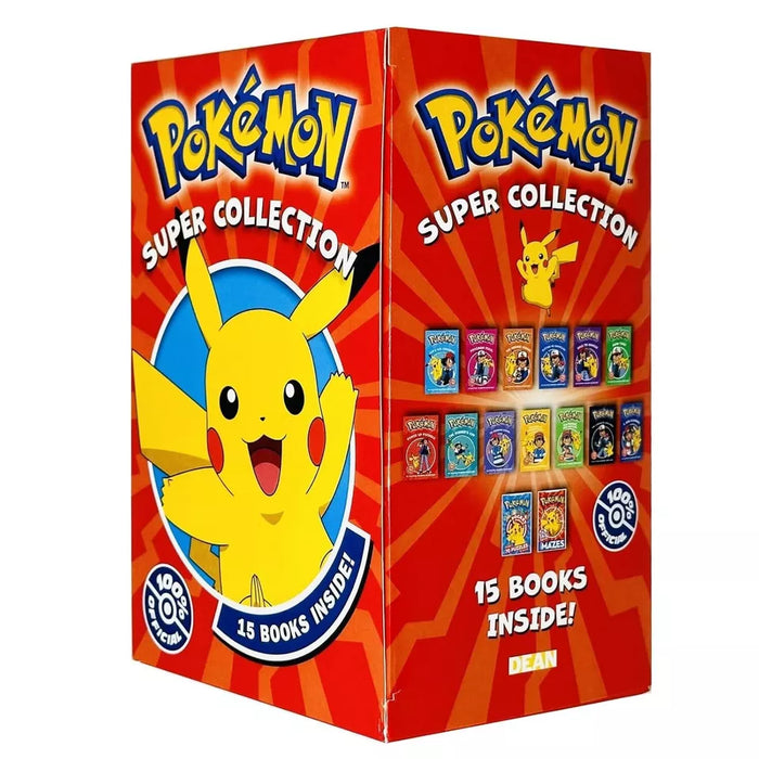 Pokemon Super Collection 15 Books Set (Ash's Big Challenge,Pokémon Peril) - The Book Bundle