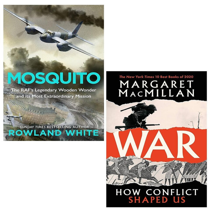 Mosquito Rowland White, War Professor Margaret MacMillan 2 Books Set - The Book Bundle