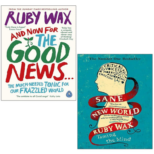 Ruby Wax Collection 2 Books Set (Sane New World, And Now For The Good News) - The Book Bundle