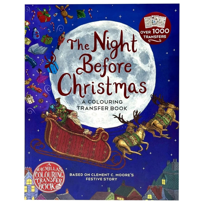 The Night Before Christmas: A Colouring Transfer Book by Clement C. Moore - The Book Bundle