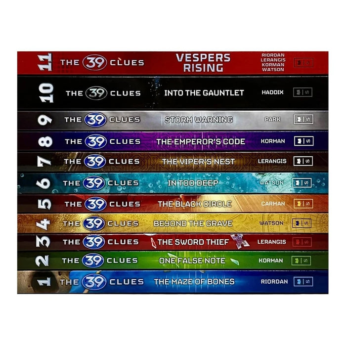 The 39 Clues Series 1 - 11 Books Collection Set (The Maze of Bones, One False Note, The Sword Thief, Beyond The Grave) - The Book Bundle