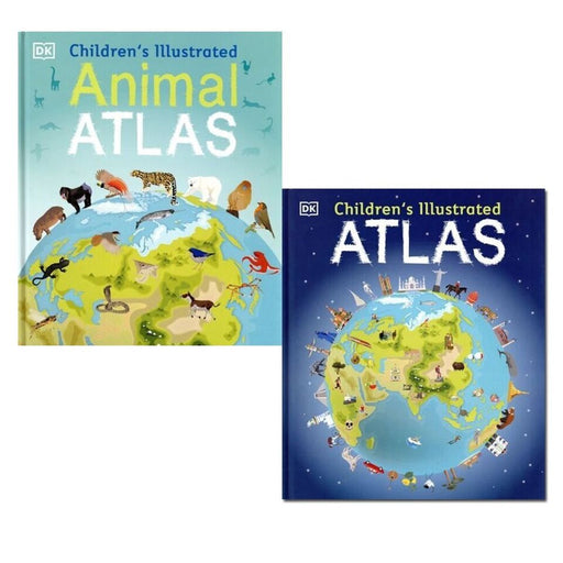 Childrens Atlas Collection 2 Books Set (Children's Illustrated Animal Atlas) - The Book Bundle