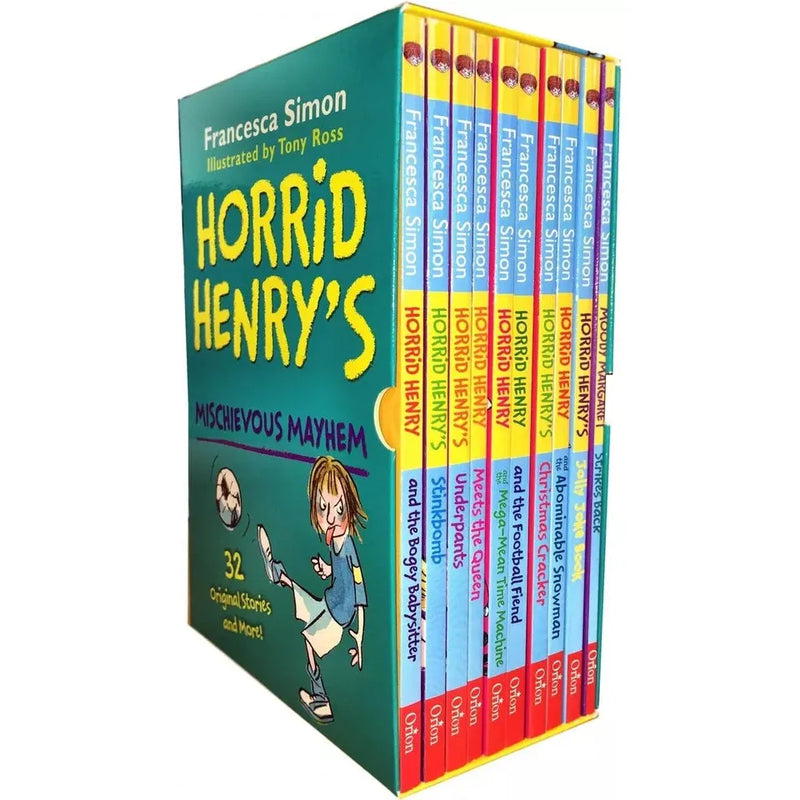Francesca Simon Horrid Henry Mischievous Mayhem 10 Book Collection Box Set - The Book Bundle