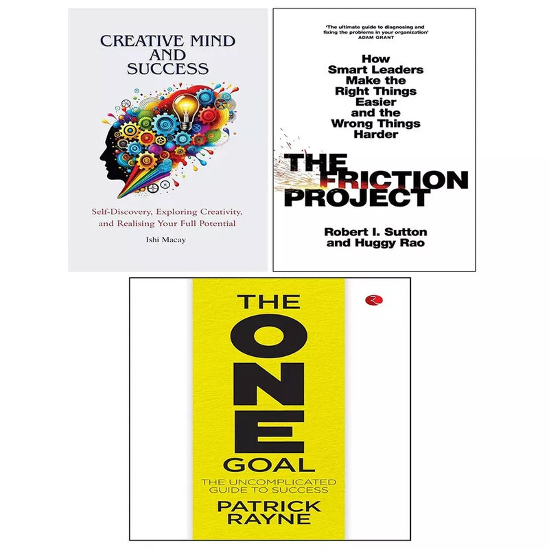 Friction Project, ONE GOAL Patrick Rayne, Creative Mind Success 3 Books Set - The Book Bundle