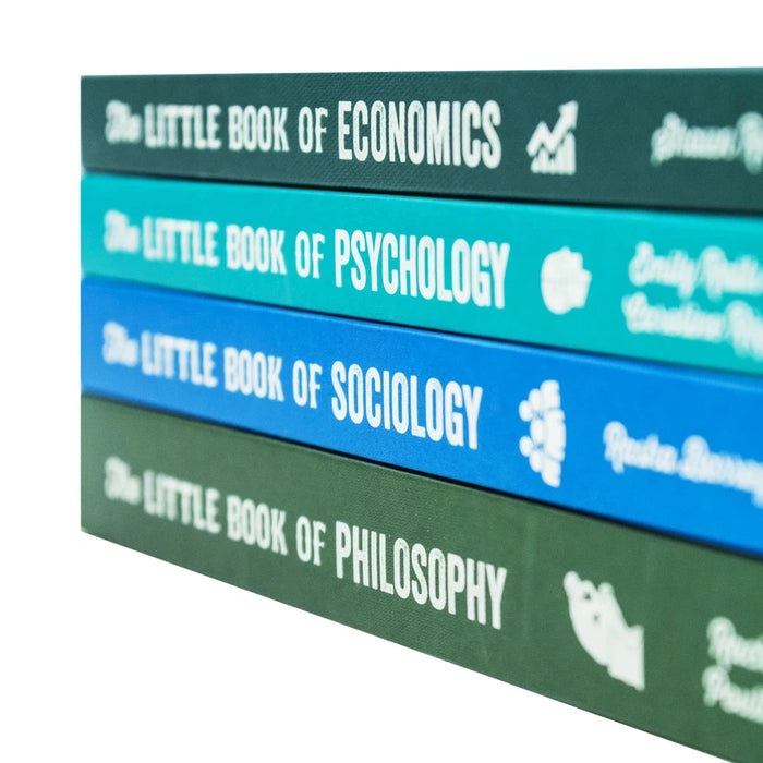 The Little Book of Philosophy, Sociology, Economics & Psychology 4 Books Collection Set - The Book Bundle