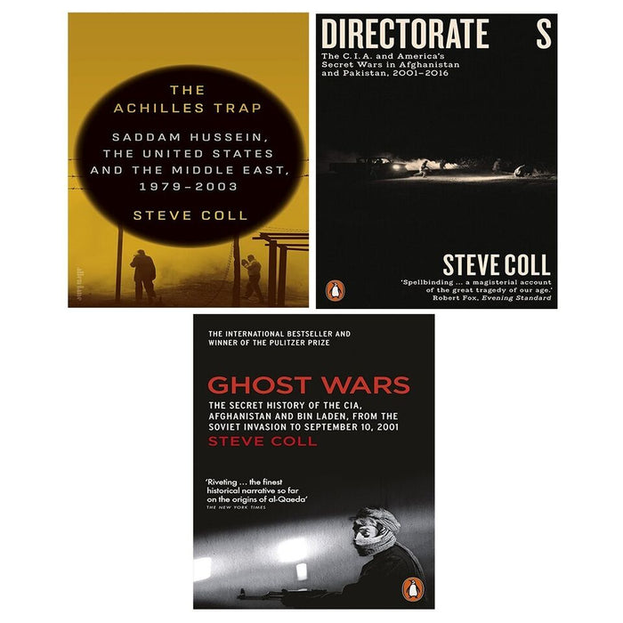 Steve Coll Collection 3 Books Set (The Achilles Trap [Hardcover], Ghost Wars & Directorate S) - The Book Bundle