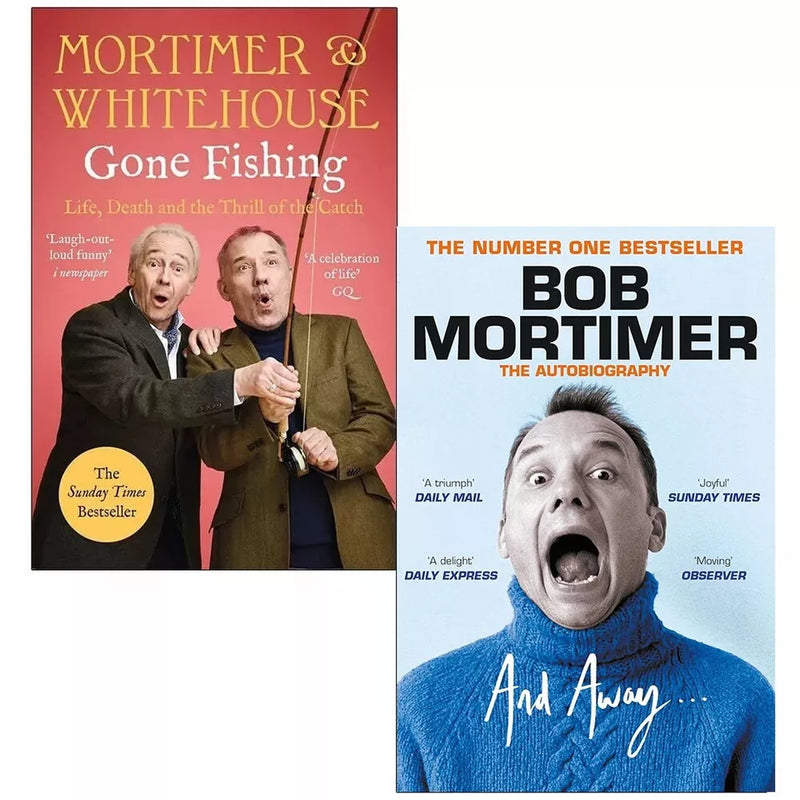 Bob Mortimer 2 Books Collection Set (Mortimer & Whitehouse Gone Fishing, And Away...) - The Book Bundle
