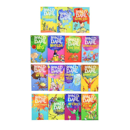Roald Dahl Children Collection 15 Books Set (Ages 7-9) (Matilda, Going Solo, Esio Trot) - The Book Bundle