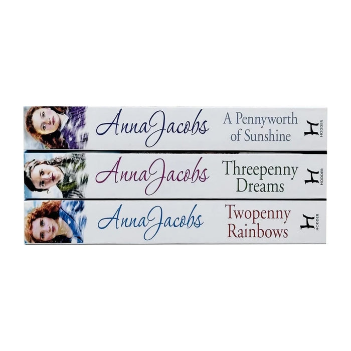 Anna Jacobs Michaels Family Series 3 Books Collection Set (Pennyworth of Sunshine, Twopenny Rainbows, Threepenny Dreams) - The Book Bundle