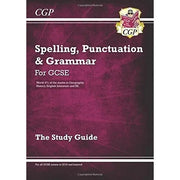 CGP GCSE SP&G Study Guide, KS3 Spelling Punctuation & Grammar Workbook 2 Books Collection Set - The Book Bundle
