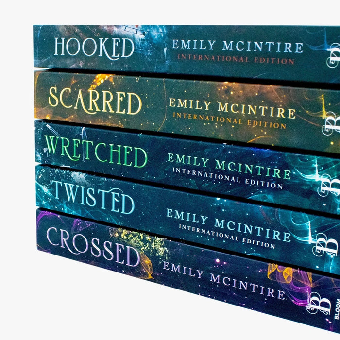 Never After Series Books 1 -5 Collection Set by Emily McIntire (Hooked, Scarred, Wretched, Twisted & Crossed) - The Book Bundle