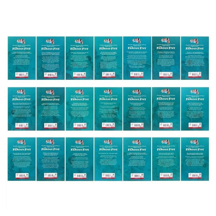 The Famous Five series 21 Books Collection Set by Enid Blyton (Age 7-9) Treasure Island, Kirrin Island Again - The Book Bundle