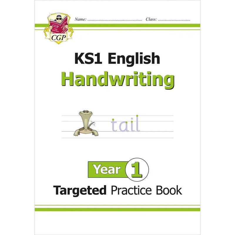 CGP KS1 and KS2 English Year 1-3 handwriting practice books, collection set of four with targeted writing exercises.