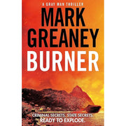 Six paperback books from The Gray Man series by Mark Greaney, featuring paperback covers in a collection set.