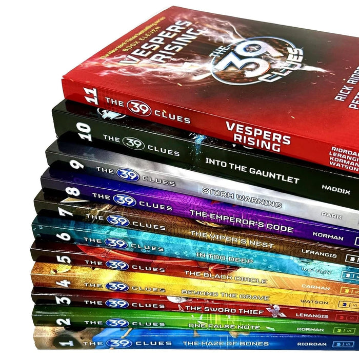 The 39 Clues Series 1 - 11 Books Collection Set (The Maze of Bones, One False Note, The Sword Thief, Beyond The Grave) - The Book Bundle
