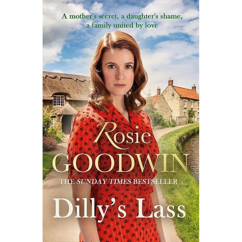 Three paperback books from Rosie Goodwin's Dilly's Story Series collection by Corsair, featuring colorful cover art.