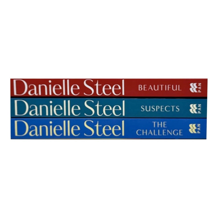 Danielle Steel 3 Books Collection Set (Suspects, Beautiful & The Challenge)