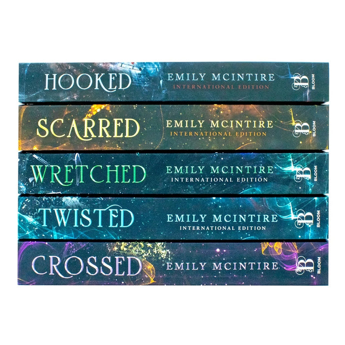 Never After Series Books 1 -5 Collection Set by Emily McIntire (Hooked, Scarred, Wretched, Twisted & Crossed) - The Book Bundle