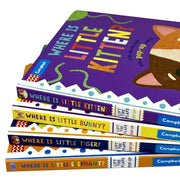 Where is Little... Series 4 Books Collection Set By Campbell Books (Where is Little Elephant?, Where is Little Tiger? & More) - The Book Bundle