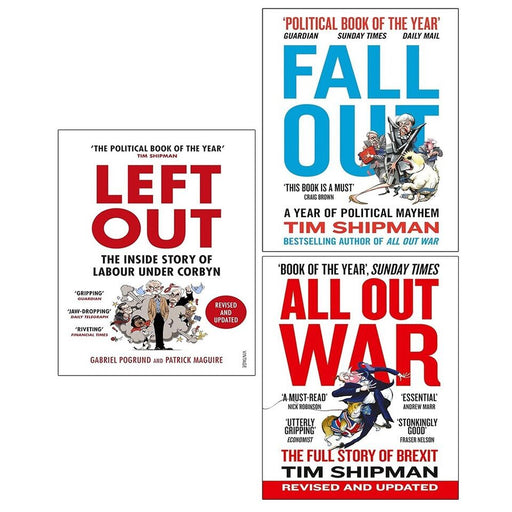 Tim Shipman Collection 3 Books Set (Fall Out, All Out War, Left Out) - The Book Bundle