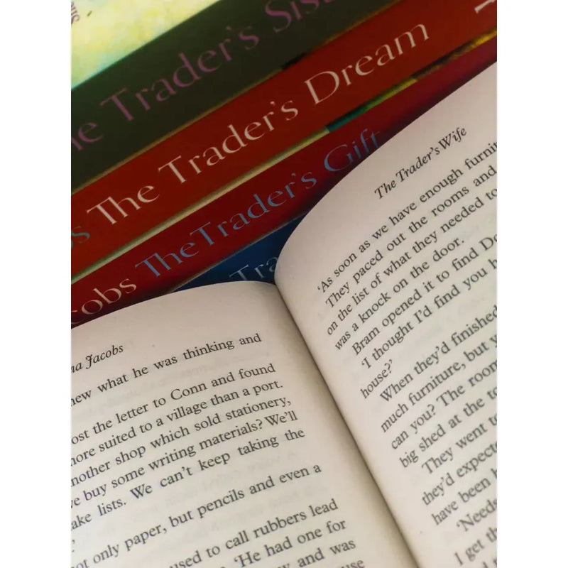Anna Jacobs The Trader Series 5 Books Collection Set (The Trader's Wife, The Trader's Sister, The Trader's Dream, The Trader's Gift, The Trader's Reward) - The Book Bundle