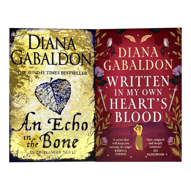 Outlander Series 2 Books Set By Diana Gabaldon (An Echo in the Bone, Written in My Own Heart's Blood) - The Book Bundle