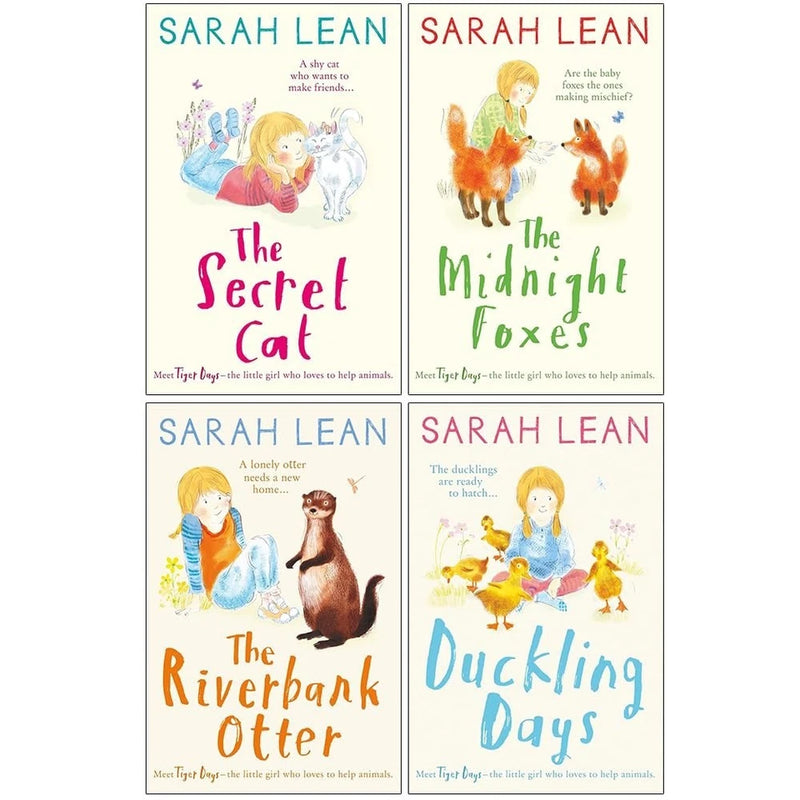 Tiger Days Series 1-4 Books Collection Set by Sarah Lean Duckling Days, Midnight Fox - The Book Bundle