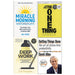 The Miracle Morning, The One Thing, Deep Work, Getting Things Done 4 Books Collection Set - The Book Bundle