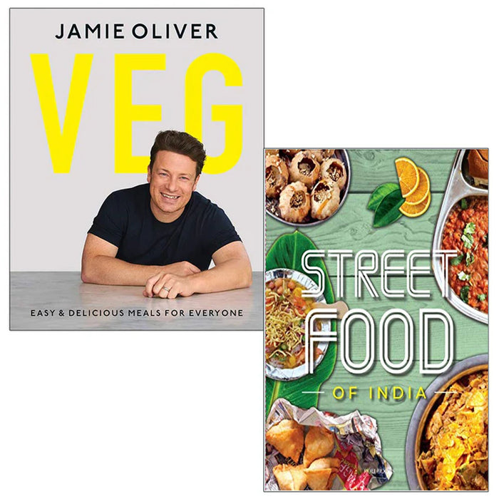 Ultimate Veg Jamie Oliver [Hardcover], Street Food 2 Books Collection Set - The Book Bundle