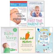 Collection of five paperback non-fiction books by Heidi Murkoff and Lucy Wolfe, part of the What To Expect series.