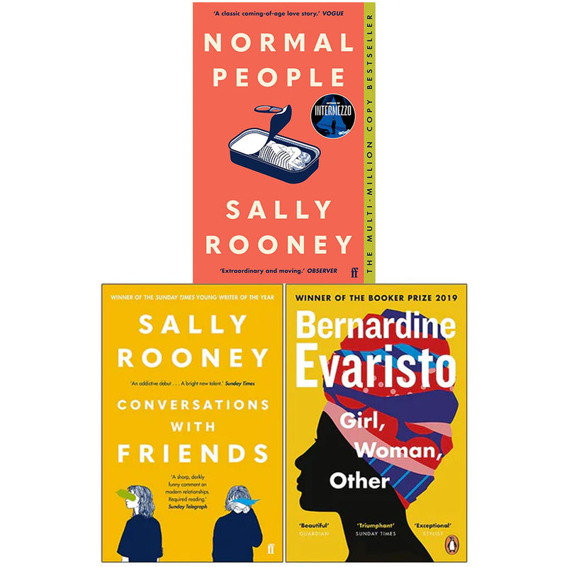 Normal People, Conversations with Friends, Girl Woman Other 3 Books Collection Set - The Book Bundle