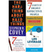 Hard Thing About Hard Things [Hardcover], 7 Habits Of Highly Effective People, Personal Workbook And Life Leverage 4 Books Collection Set - The Book Bundle