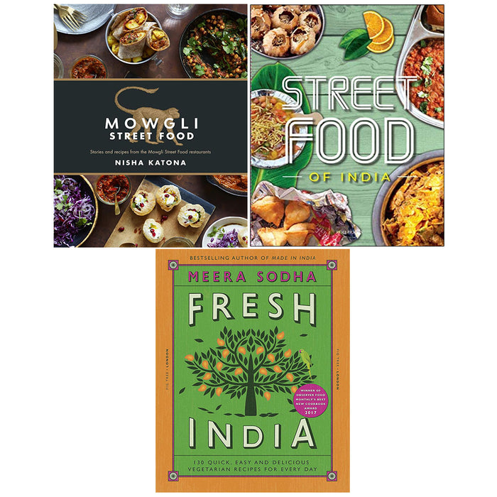 Mowgli Street Food, Fresh India: 130 Quick, Street Food 3 Books Collection Set - The Book Bundle