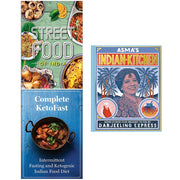 Asmas Indian Kitchen [Hardcover], Street Food, Complete Ketofast 3 Books Collection Set - The Book Bundle