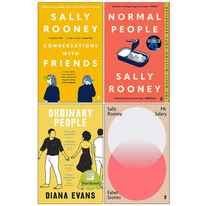 Conversations With Friends, Normal People, Ordinary People, Mr Salary Faber Stories 4 Books Collection Set - The Book Bundle