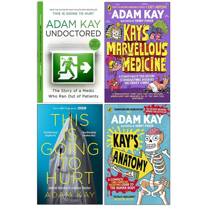 Adam Kay Collection 4 Books Set (Undoctored, Kay's Marvellous) - The Book Bundle