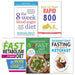 8 week blood sugar diet, Quick and Simple RAPID 800, The Fast Metabolism Diet For Beginners, vegetarian 5 2 fast diet, complete ketofast 5 books collection set - The Book Bundle
