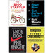 The $100 Startup, Start Now Get Perfect Later, Shoe Dog A Memoir by the Creator of Nike, [Hardcover] Crushing It 4 Books Collection Set - The Book Bundle