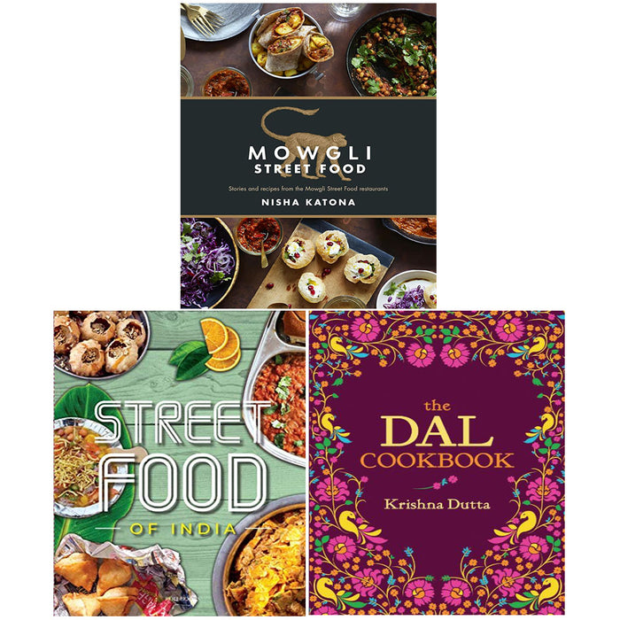 The Dal Cookbook [Hardcover], Mowgli Street Food [Hardcover], Street Food 3 Books Collection Set - The Book Bundle