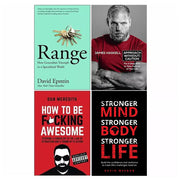 Range: How Generalists, Approach Without Caution, How To Be F*cking, Stronger Mind 4 Books Collection Set - The Book Bundle
