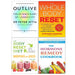 Outlive Peter Attia (HB), Whole Body Reset, Body Reset Diet, Hormone Remedy 4 Books Set - The Book Bundle