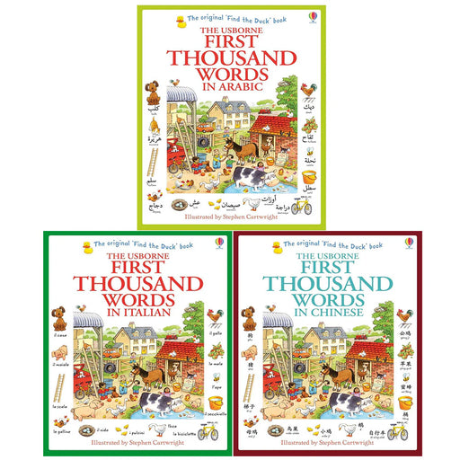 Usborne First Thousand Words Collection 3 Books Set By Heather Amery - The Book Bundle