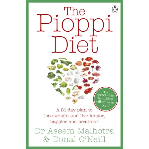 Collection of three paperback health books by Dr. Aseem Malhotra and Donal O'Neill on diet, gut health, and cholesterol management.