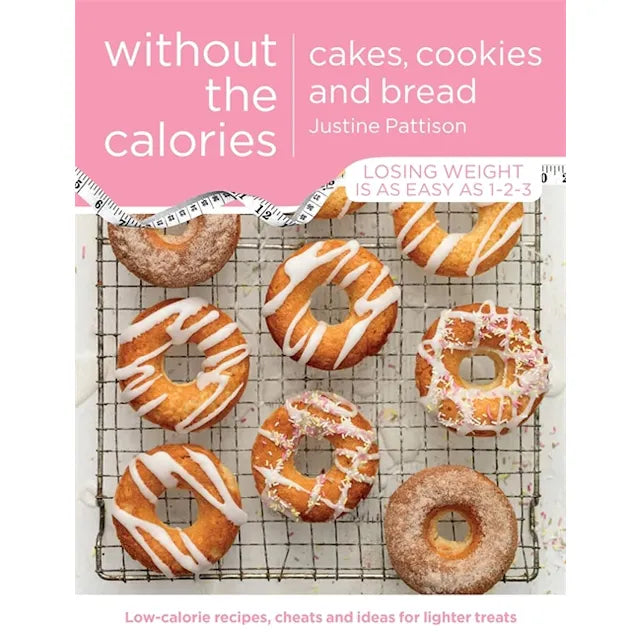 Set of three books featuring Fitwaffles baked goods, clean cakes, cookies, and bread recipes with no calories, by various authors.
