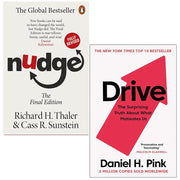 Nudge: Improving Decisions About Health, Wealth & Drive: The Surprising Truth About What Motivates Us 2 Books Collection Set - The Book Bundle