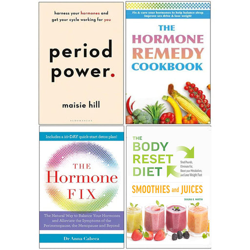 Period Power, Hormone Remedy Cookbook, Hormone Fix, Body Reset Diet Smoothies 4 Books Collection Set - The Book Bundle
