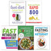Fast diet, Quick and Simple RAPID 800 Cookbook, The Fast Metabolism Diet For Beginners, Vegetarian 5 2, Complete Ketofast 5 Books Collection Set - The Book Bundle